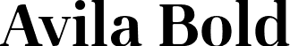 Avila Bold font - A╠üvila bold-display.otf
