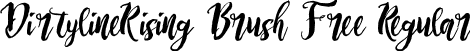 DirtylineRising Brush Free Regular font - Dirtyline Rising Brush Free.ttf