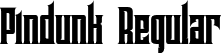 Pindunk Regular font - Pindunk-Regular-Free.otf