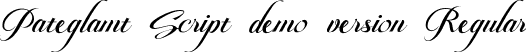 Pateglamt Script demo version Regular font - Pateglamt Script demo version.ttf