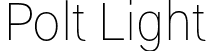 Polt Light font - Polt-Light.otf