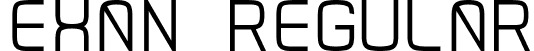 Exan Regular font - Exan-Regular.ttf