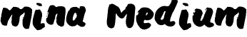 mina Medium font - mina.otf