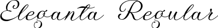 Eleganta Regular font - ElegantaRegular-Wyy8E.ttf