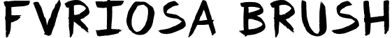 Fvriosa Brush font - Fvriosa.ttf