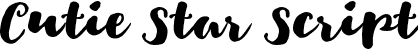 Cutie Star Script font - Cutie Star.otf