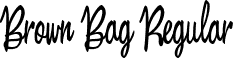 Brown Bag Regular font - Brown Bag.otf