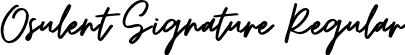 Osulent Signature Regular font - Osulent Signature.otf