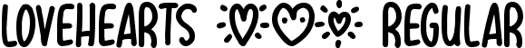 Lovehearts XYZ Regular font - Lovehearts XYZ.otf