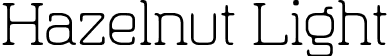 Hazelnut Light font - Hazelnut (Light).otf