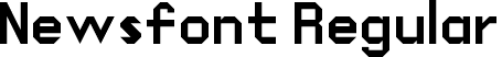 Newsfont Regular font - Newsfont.ttf