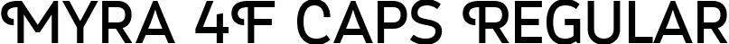 Myra 4F Caps Regular font - Myra 4F Caps Regular.ttf