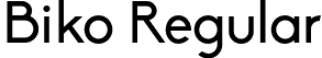 Biko Regular font - Biko_Regular.otf