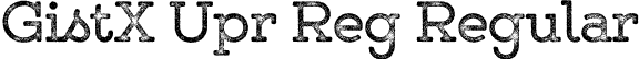 GistX Upr Reg Regular font - GistXUprightRegular.otf