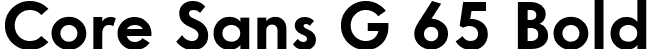 Core Sans G 65 Bold font - CoreSansG-Bold.ttf