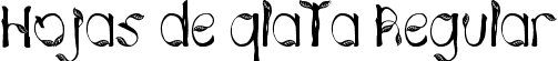 Hojas de plata Regular font - Hoja plata.otf