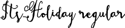 ItsHoliday regular font - ItsHoliday.ttf