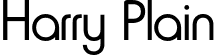 Harry Plain font - Harry Plain.otf