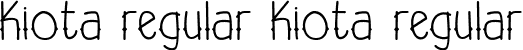 kiota regular kiota regular font - kiota regular.ttf