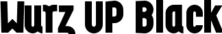 Wurz UP Black font - Wurz-UP-black.otf