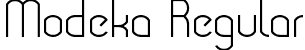 Modeka Regular font - Modeka.otf