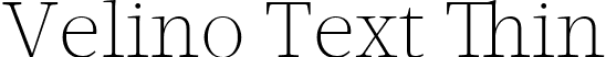 Velino Text Thin font - VelinoText-Thin.otf