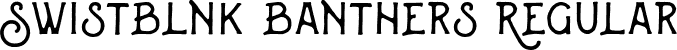 Swistblnk Banthers Regular font - Swistblnk Banthers.otf