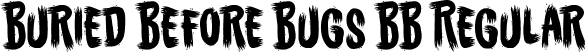 Buried Before Bugs BB Regular font - BuriedBeforeBugsBB_Reg.ttf