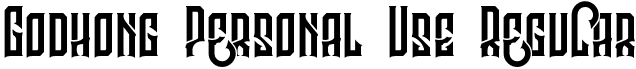 Godhong Personal Use Regular font - godhong-personaluse.otf