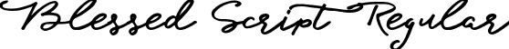 Blessed Script Regular font - blessedscript-regular.ttf