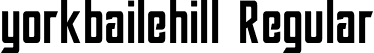 yorkbailehill Regular font - yorkbailehill.ttf