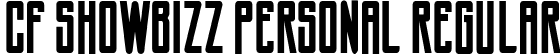 CF Showbizz PERSONAL Regular font - cfshowbizzpersonal-regular.ttf