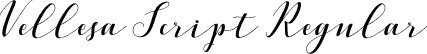 Vellesa Script Regular font - vellesa-script-demo.ttf