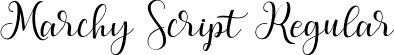 Marchy Script Regular font - marchy-script-demo.ttf