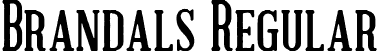 Brandals Regular font - BRANDALS REGULAR FREE.ttf