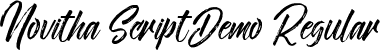 Novitha ScriptDemo Regular font - Novitha Script-Demo.ttf