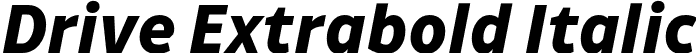 Drive Extrabold Italic font - Drive-ExtraboldItalic.otf