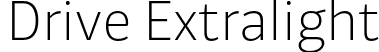 Drive Extralight font - Drive-Extralight.otf