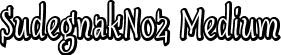 SudegnakNo2 Medium font - SudegnakNo2.ttf