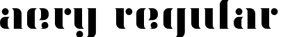 Aery Regular font - aery.ttf