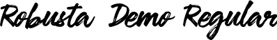 Robusta Demo Regular font - Robusta Demo.otf