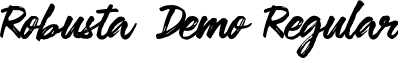 Robusta Demo Regular font - Robusta Demo.ttf