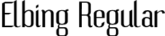 Elbing Regular font - Elbing.otf