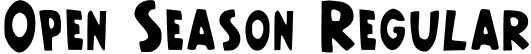 Open Season Regular font - Open_Season.ttf