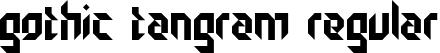 Gothic Tangram Regular font - Gothic Tangram.ttf