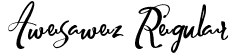 Awesawez Regular font - Awesawez.otf