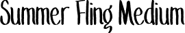 Summer Fling Medium font - SummerFling.otf