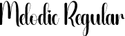 Melodic Regular font - Melodic.otf