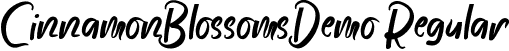 CinnamonBlossomsDemo Regular font - CinnamonBlossomsDemoRegular.ttf