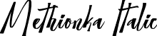 Methionka Italic font - Methionka-Italic.otf